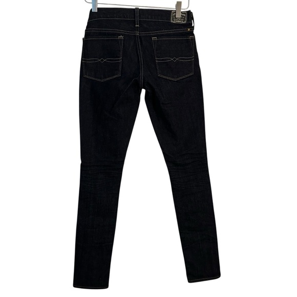 Lucky Brand | Women's Black Dark Wash Mid Rise Zoe Skinny Jeans Size 26 - Picture 2 of 10